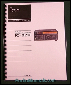 Icom IC-821H Instruction Manual